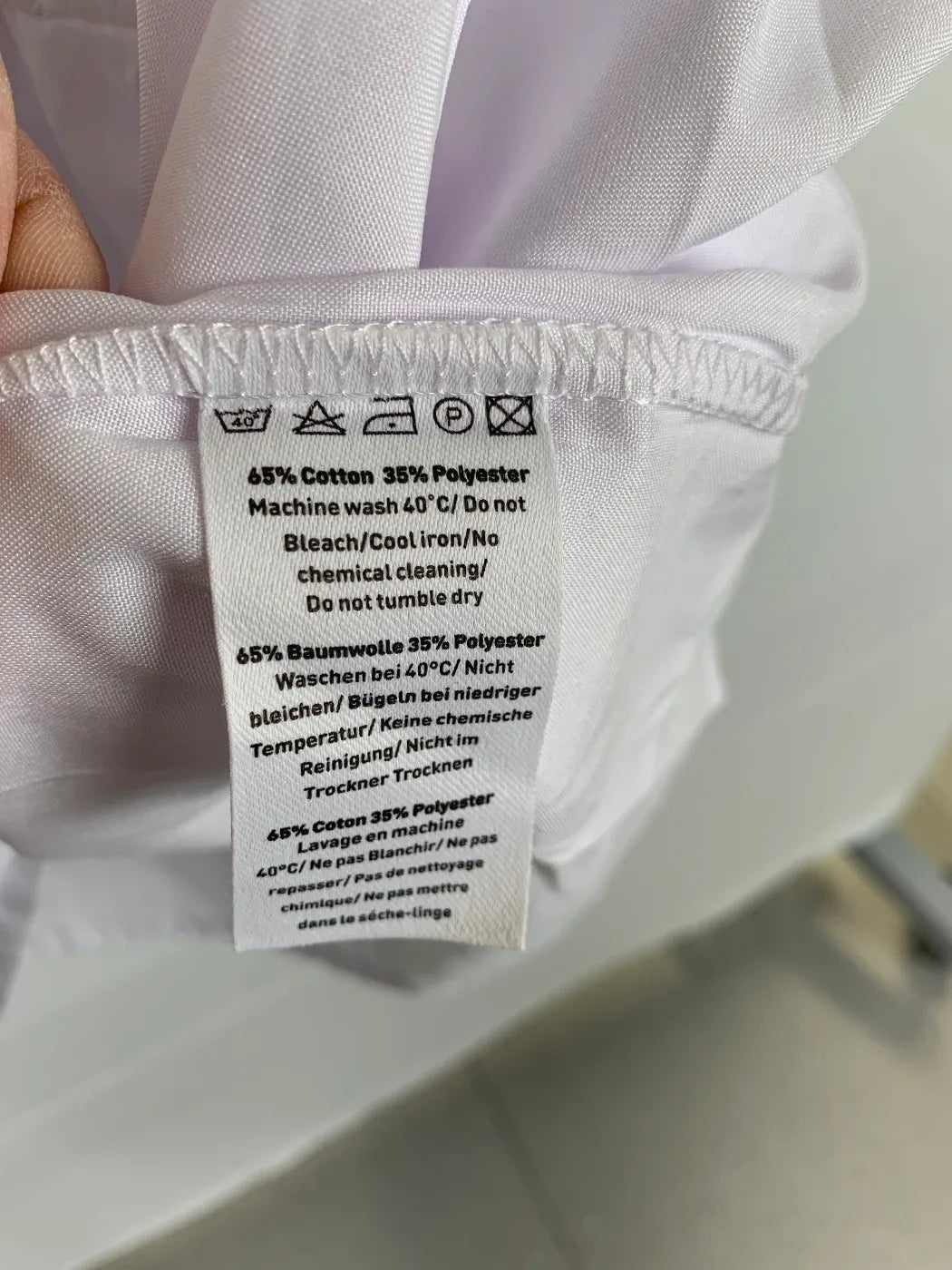 Maria & Gabriele vit broderad blus 3XL