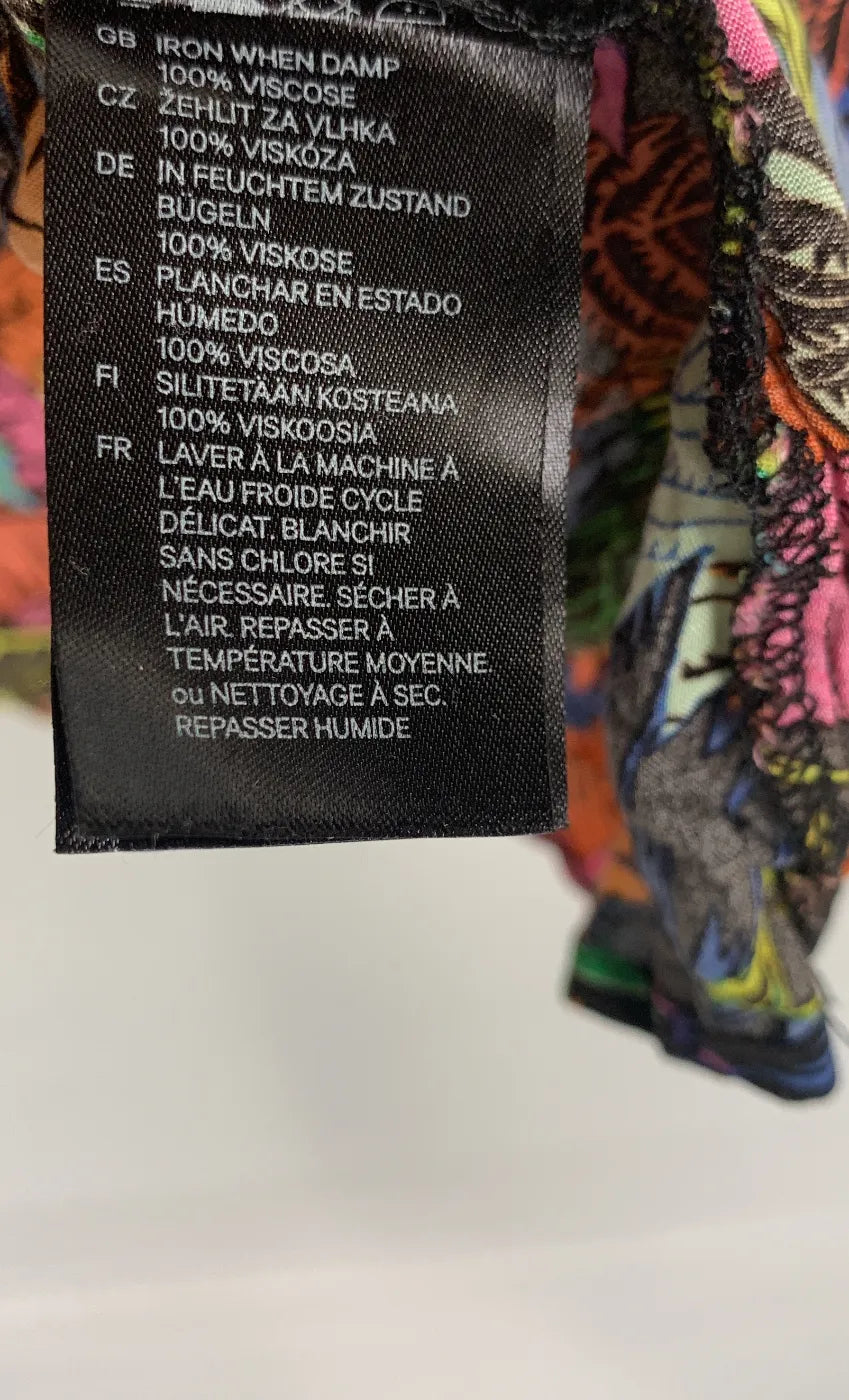 Divided by H&M färgglad linne med bladmönster