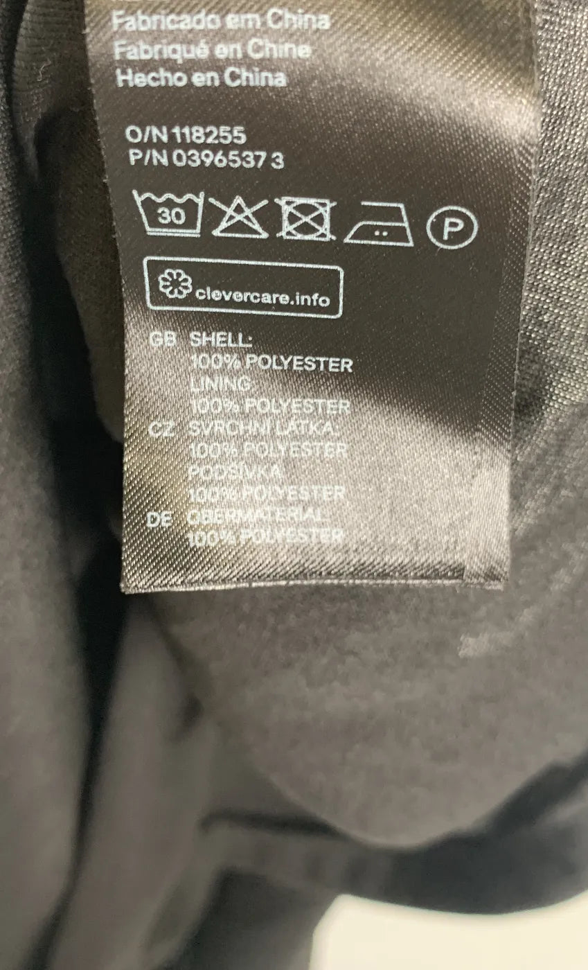 H&M Mama svart maxiklänning med spaghettiband