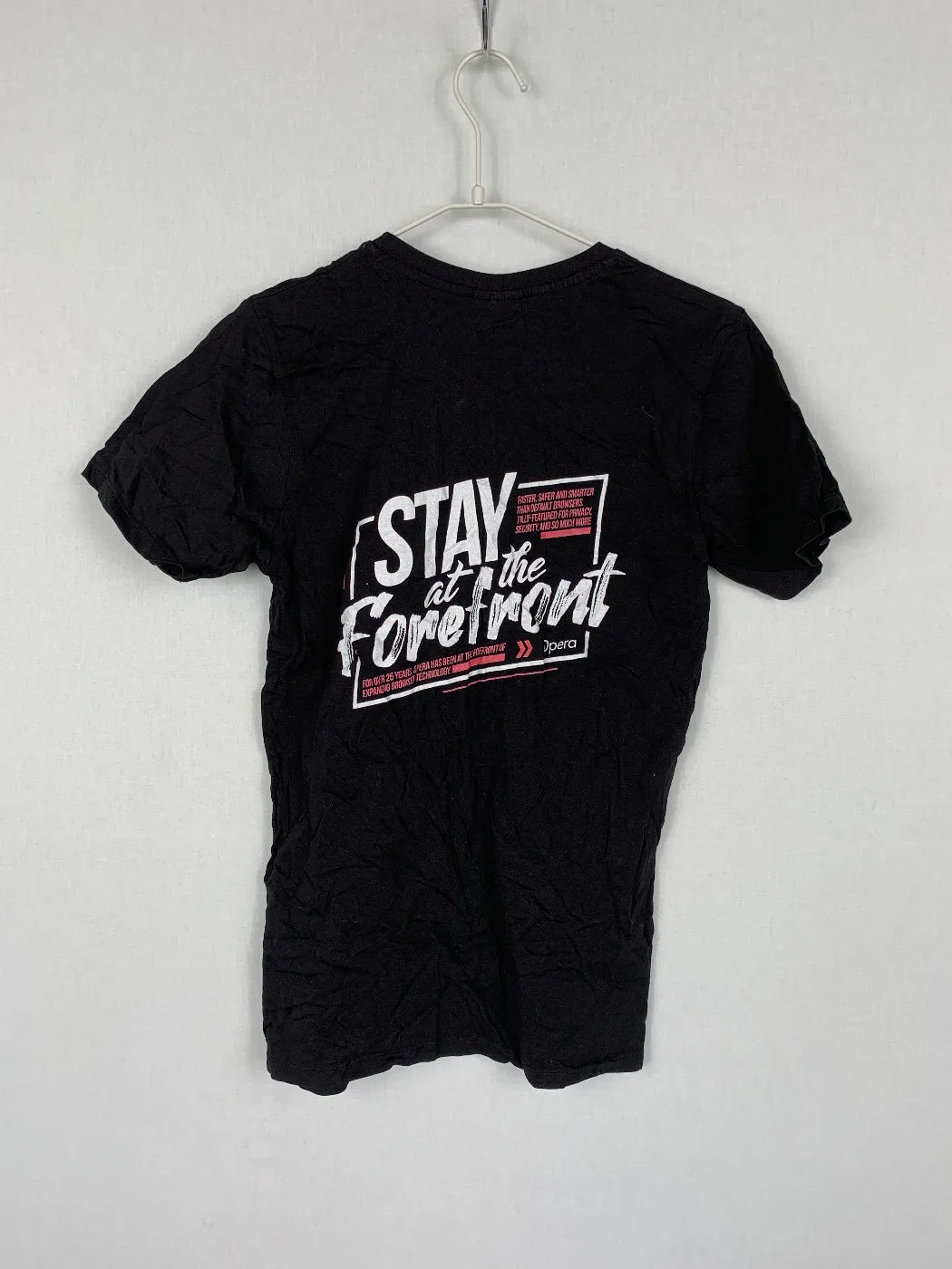 Spreadshirt svart t-shirt med tryck för herr
