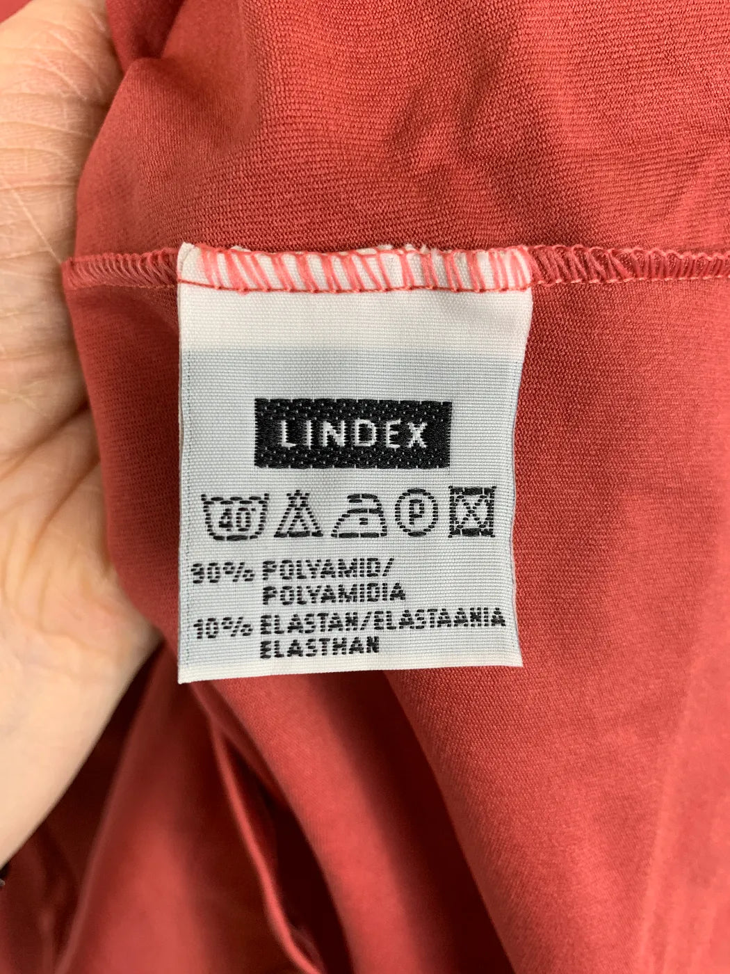 Lindex rostig röd linne