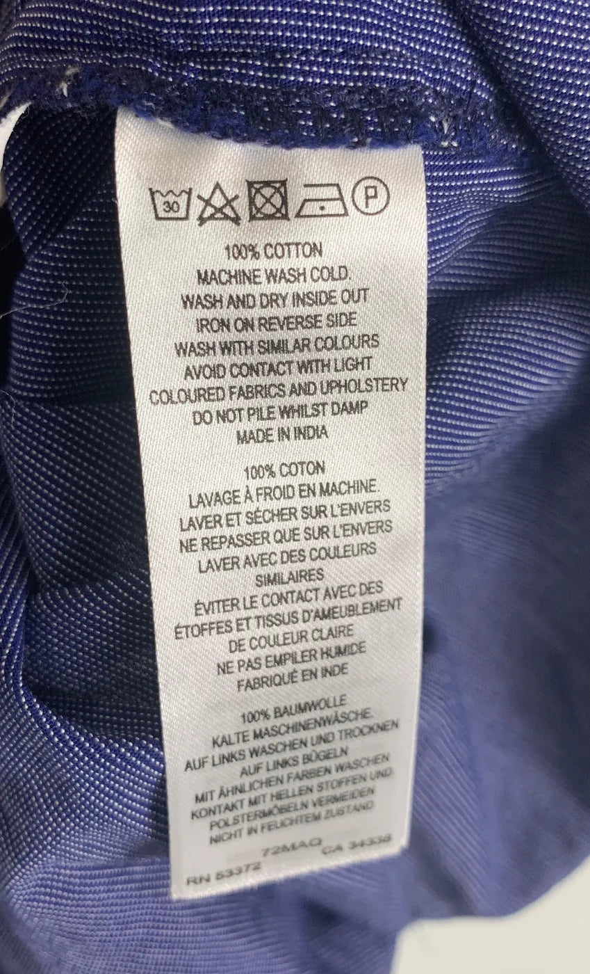 French Connection boxig mörkblå skjorta