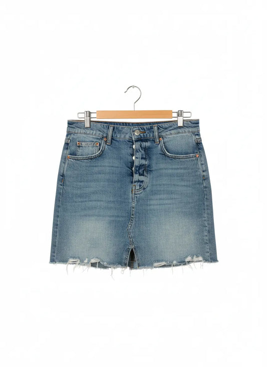 G Perfect Jeans Sliten Denimkjol