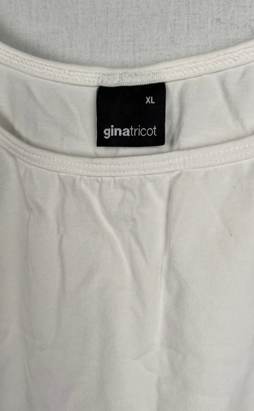 Gina Tricot Lydia ärmlös topp vit XL