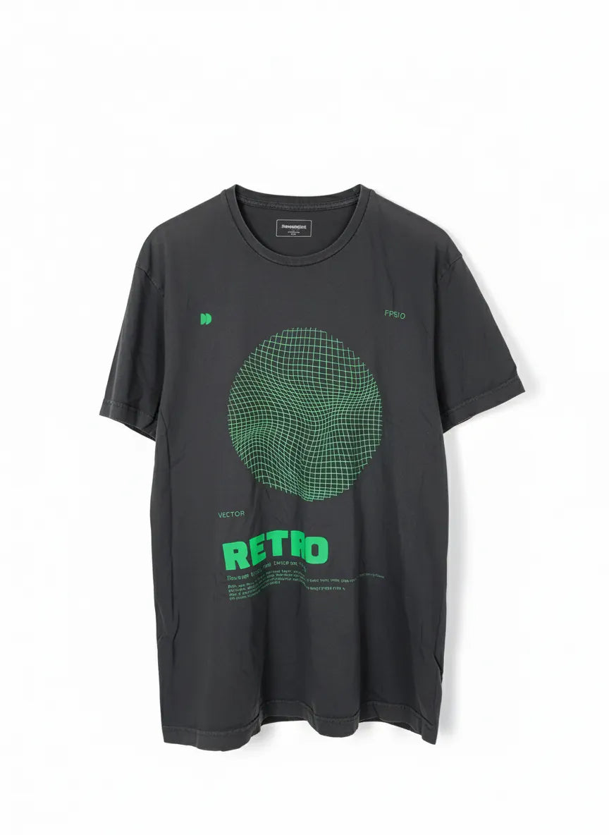 Dressmann mörkgrå t-shirt med tryck