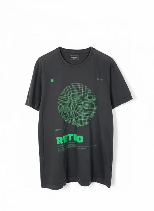 Dressmann mörkgrå t-shirt med tryck