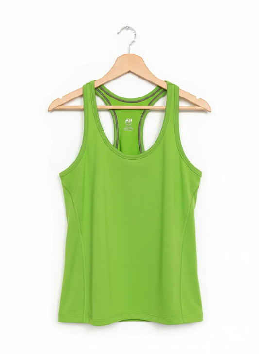 H&M Sport grön rygglös linne