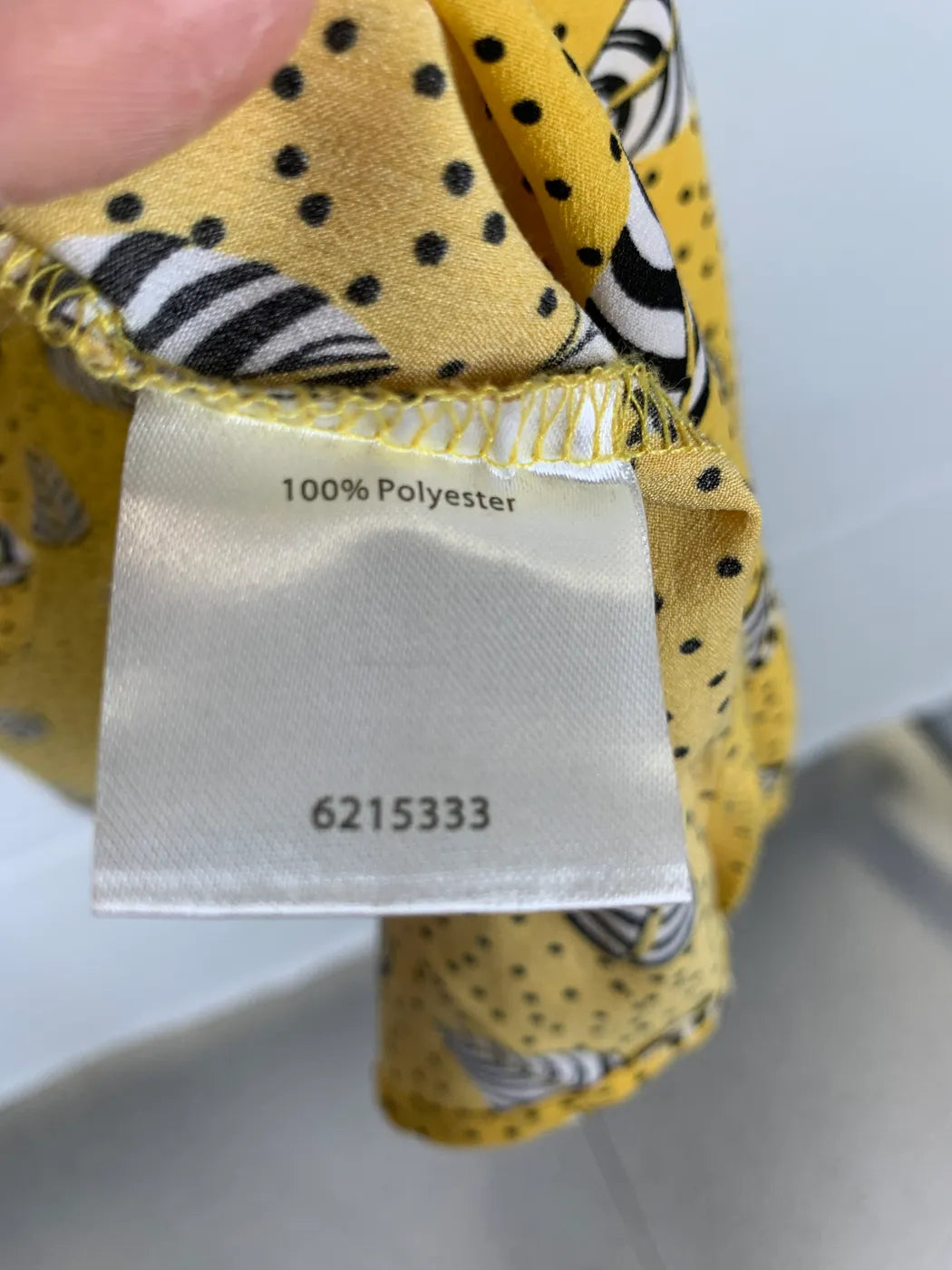 Isolde gul mönstrad blus