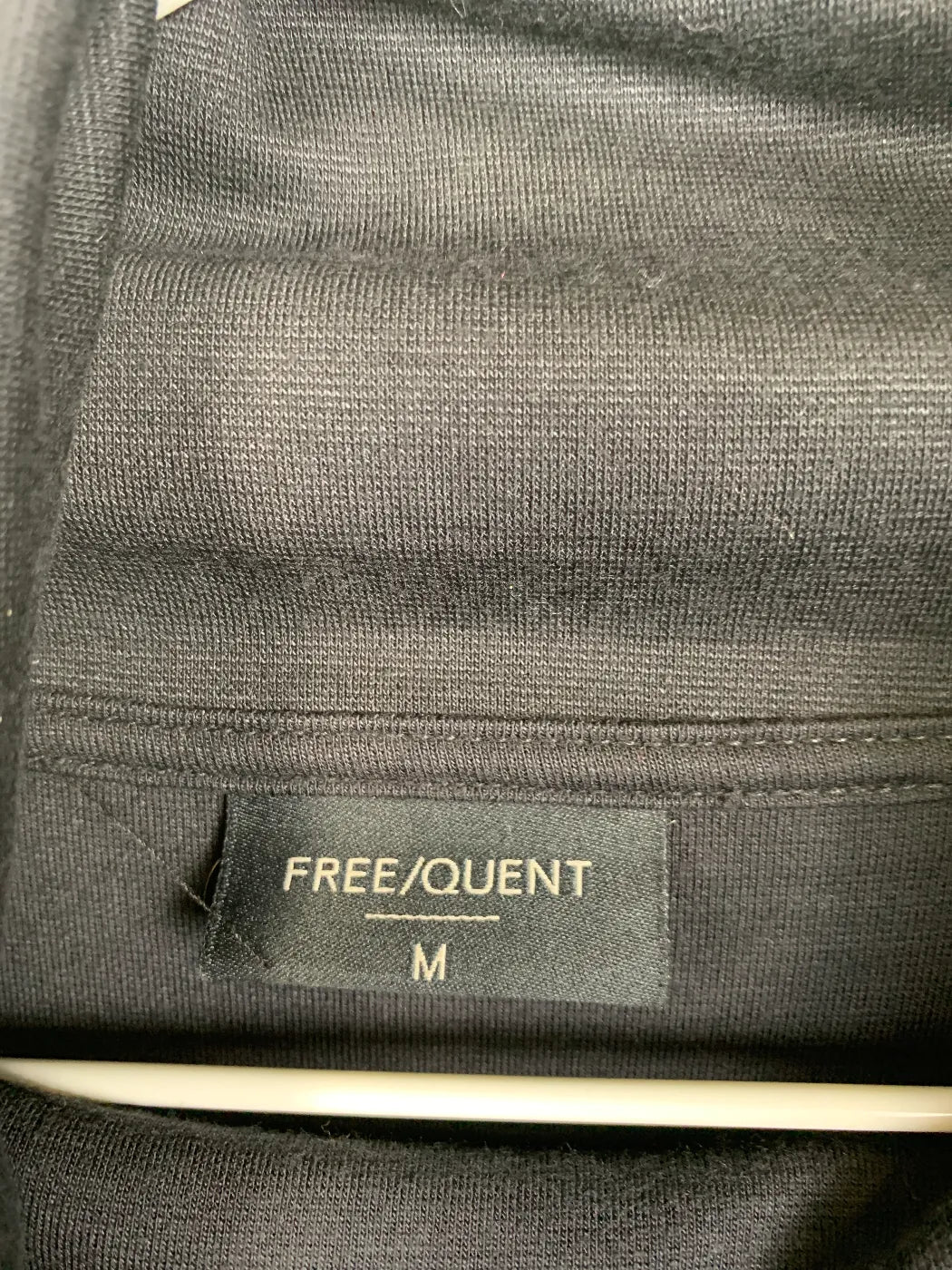Free/Quent svart långärmad polotröja
