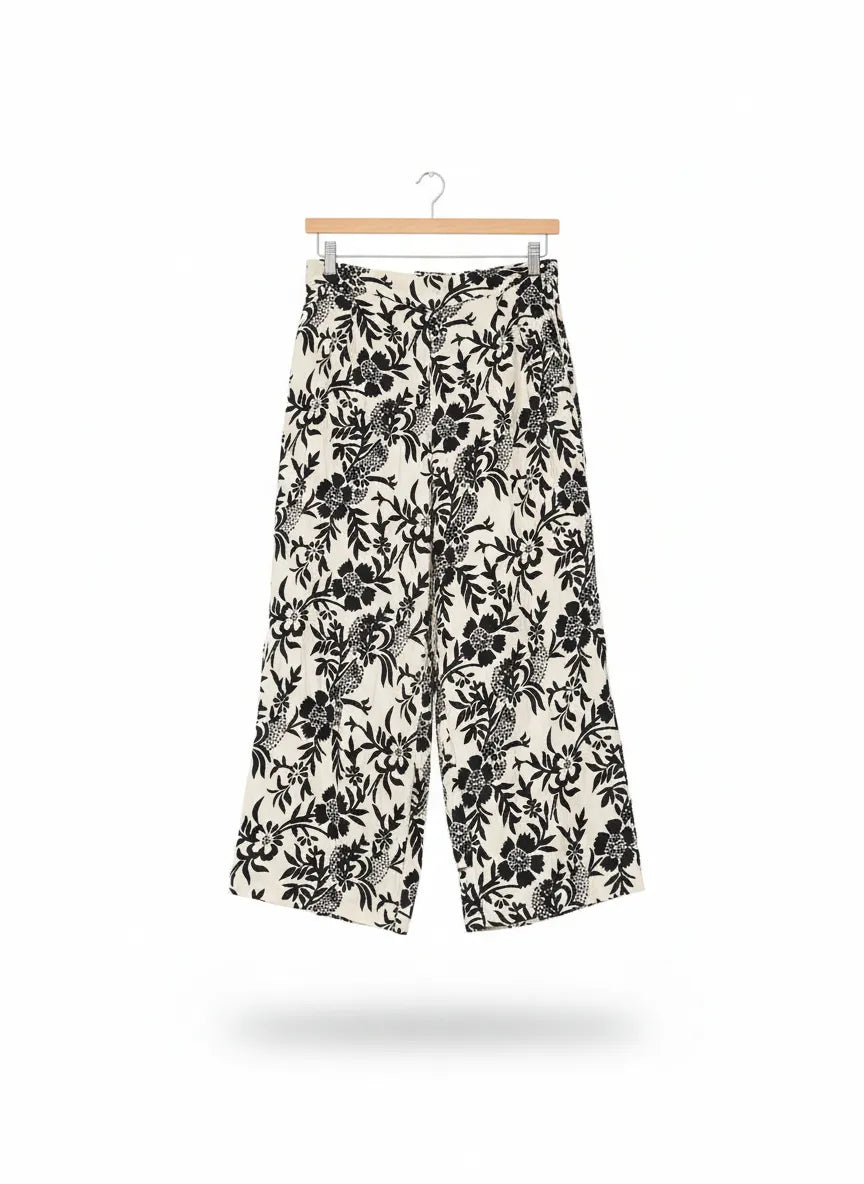 Mango culottes med blommönster