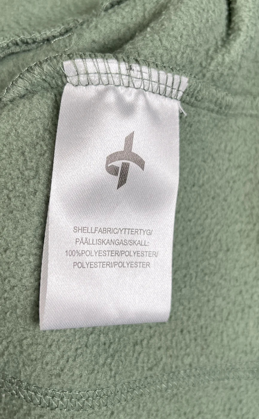 Cross Sportswear damjacka i salviagrön fleece