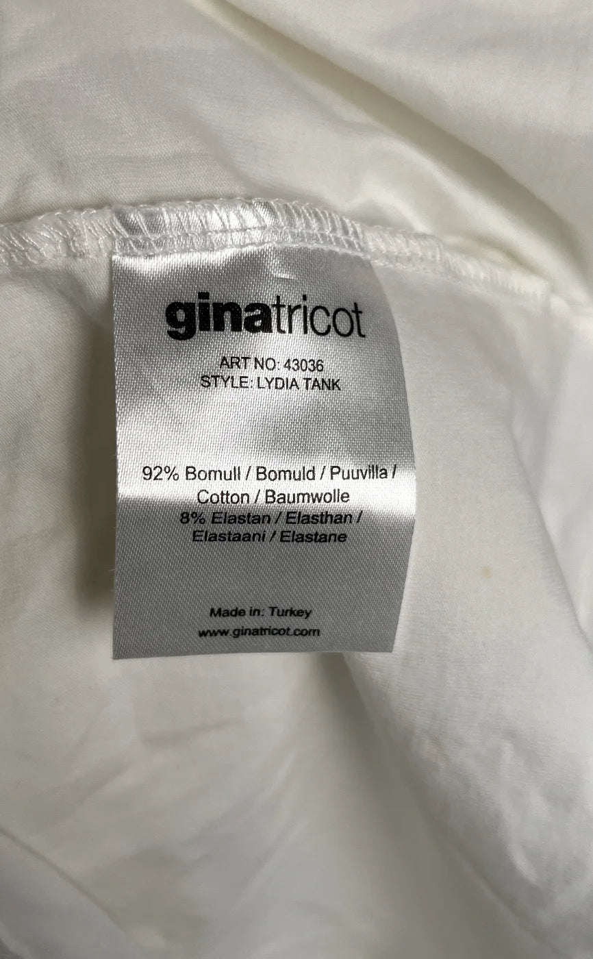 Gina Tricot Lydia ärmlös topp vit XL