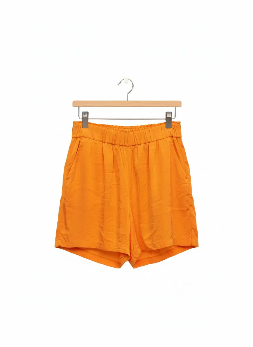 H&M orange satinshorts