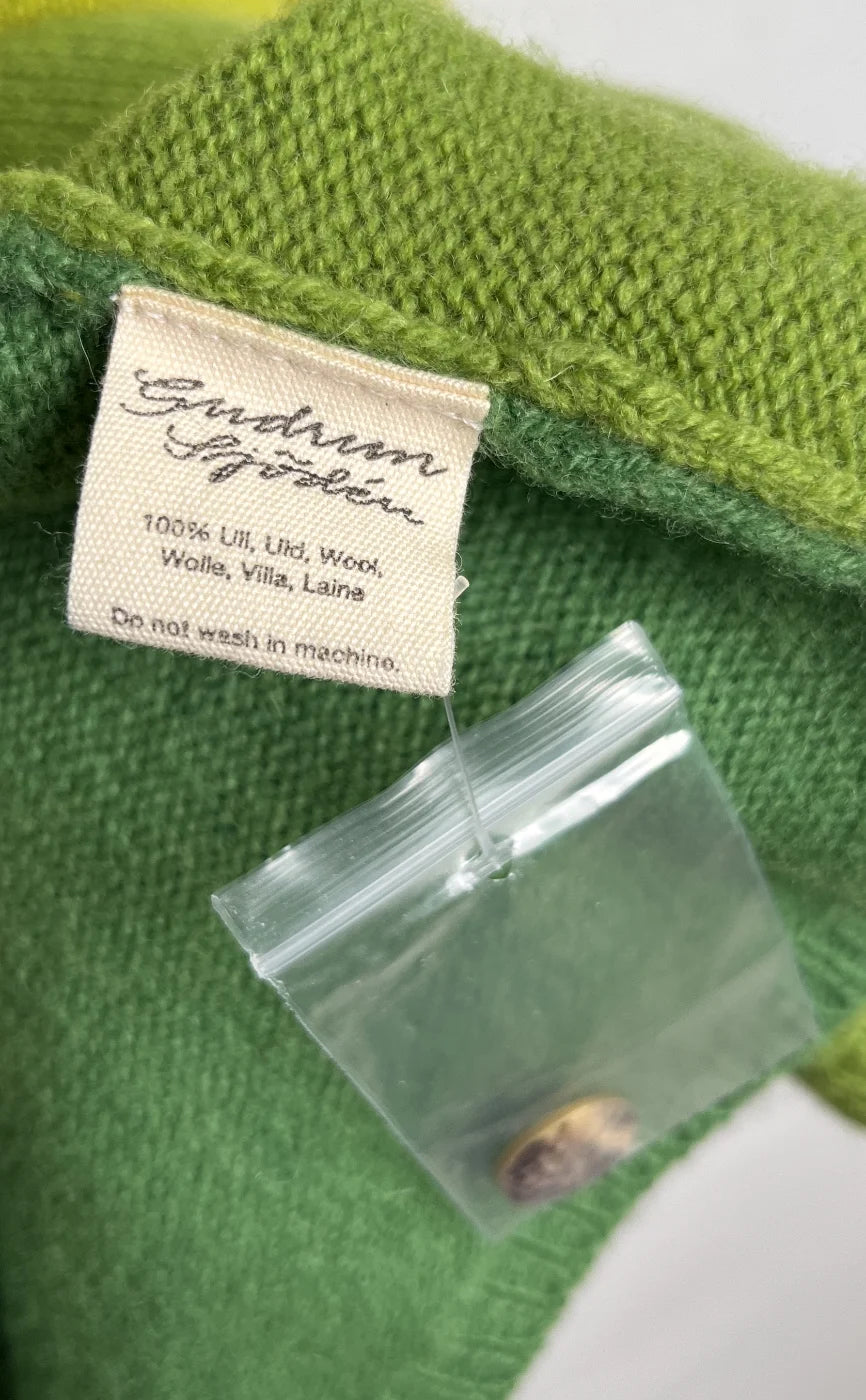 Gudrun Sjödén färgblock stickad kofta