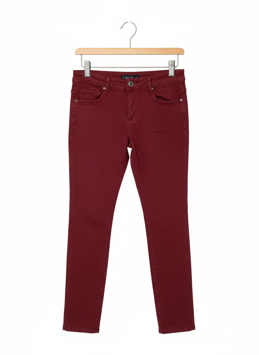 Soyaconcept burgundy tajta byxor