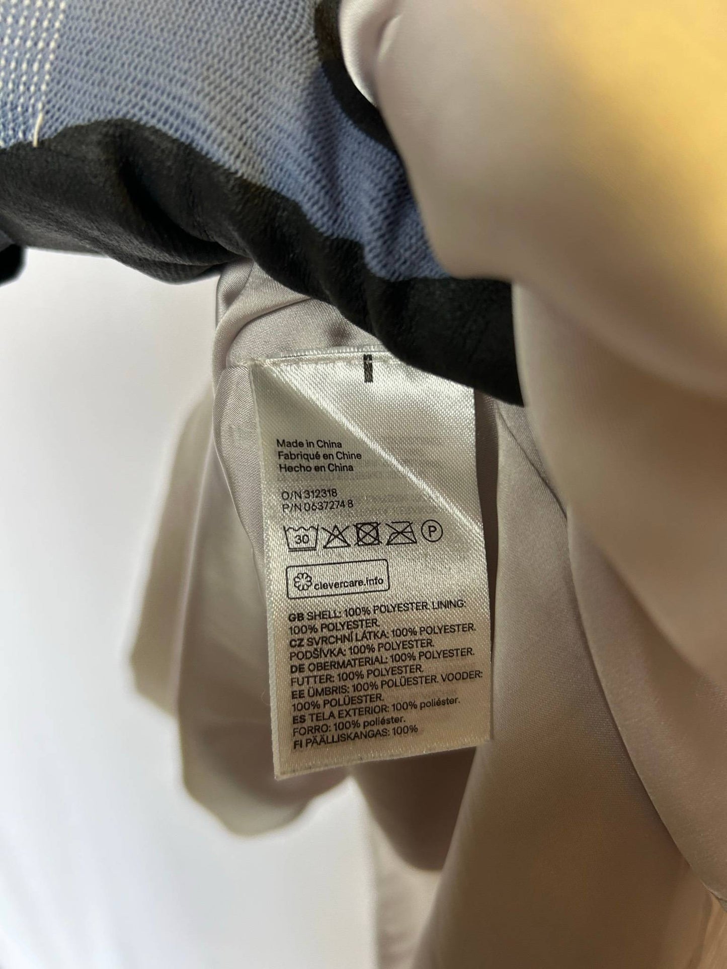 H&M plisserad glittrig midikjol