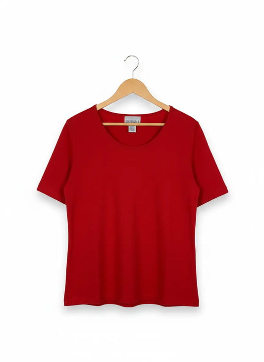 Designers Originals Options röd t-shirt med kort ärm