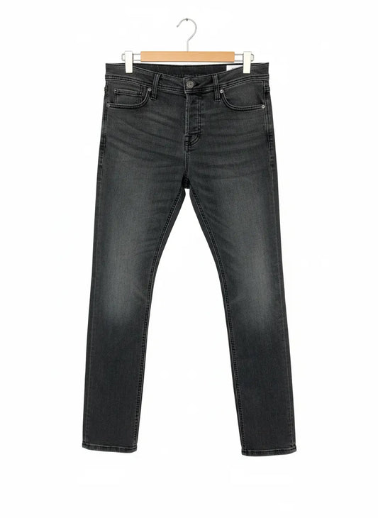 Jack & Jones herrjeans i smal passform och blekt utförande
