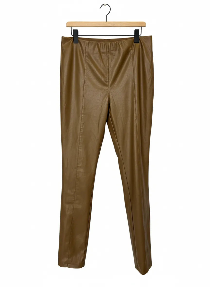 H&M bruna leggings i fuskläder