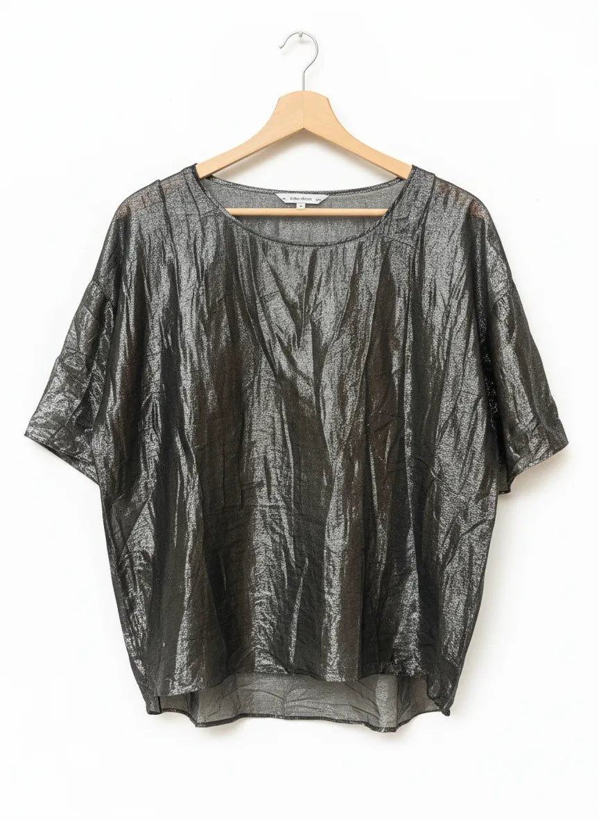 & Other Stories Genomskinlig Metallicblus