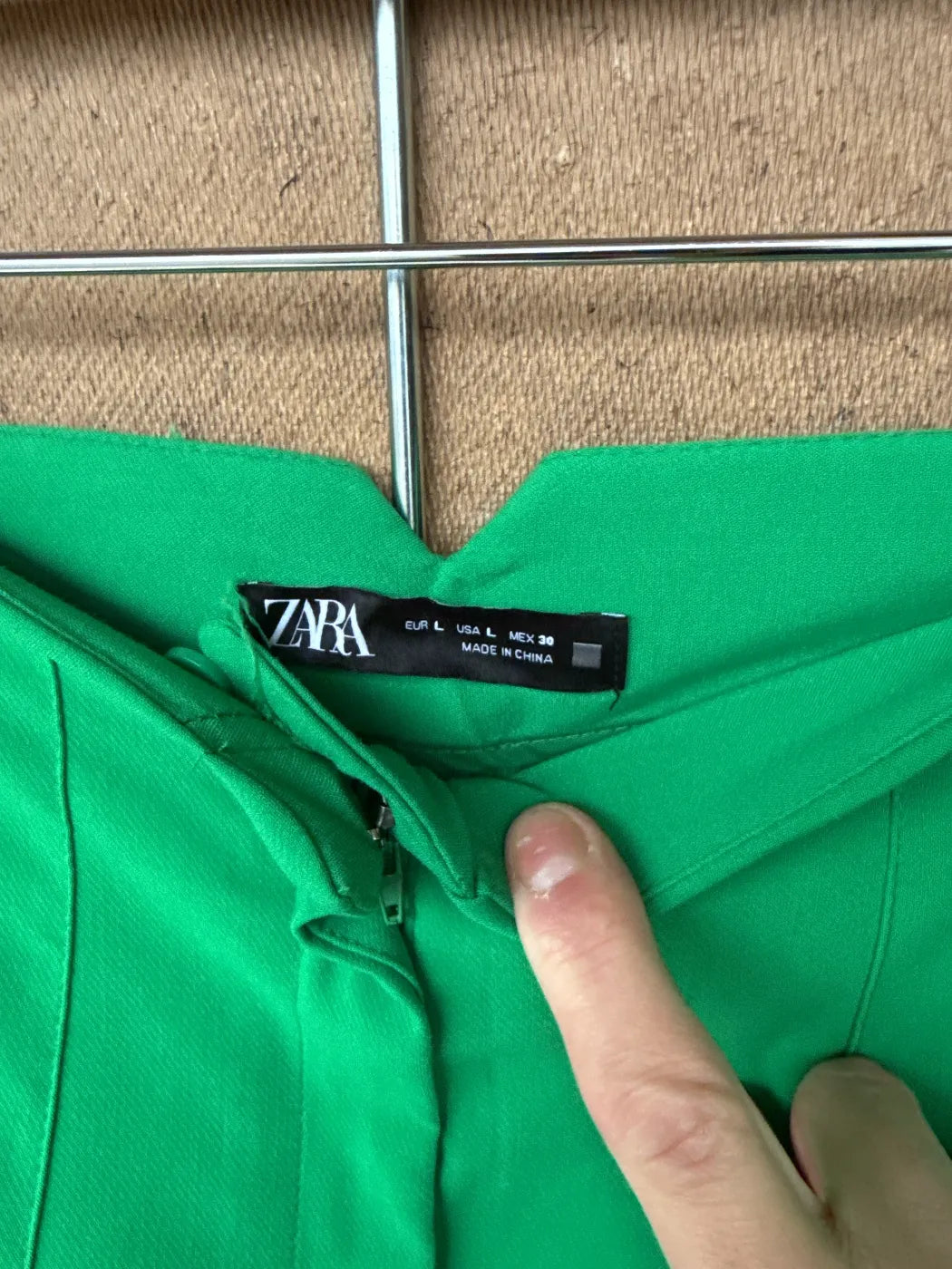 Zara gröna byxor med hög midja