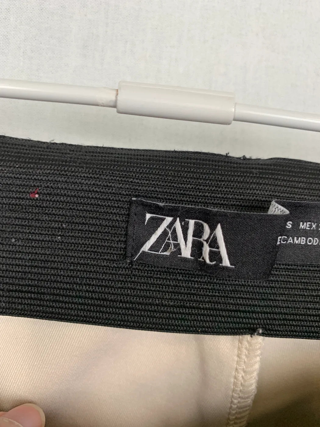Zara rutig byxa med raka ben