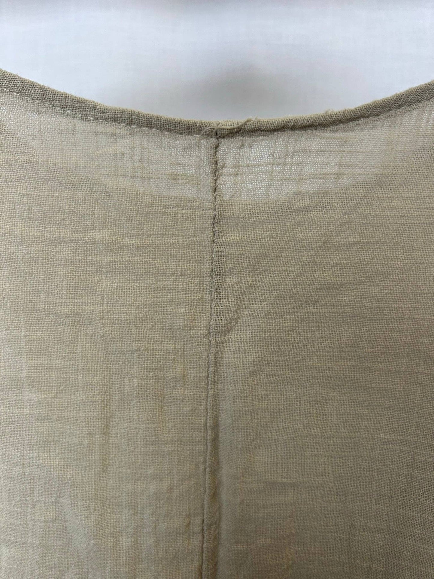 Vid beige bomullsblus