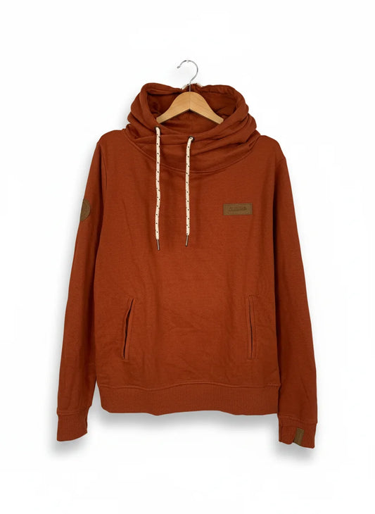 Fallen Star London hoodie i rostorange