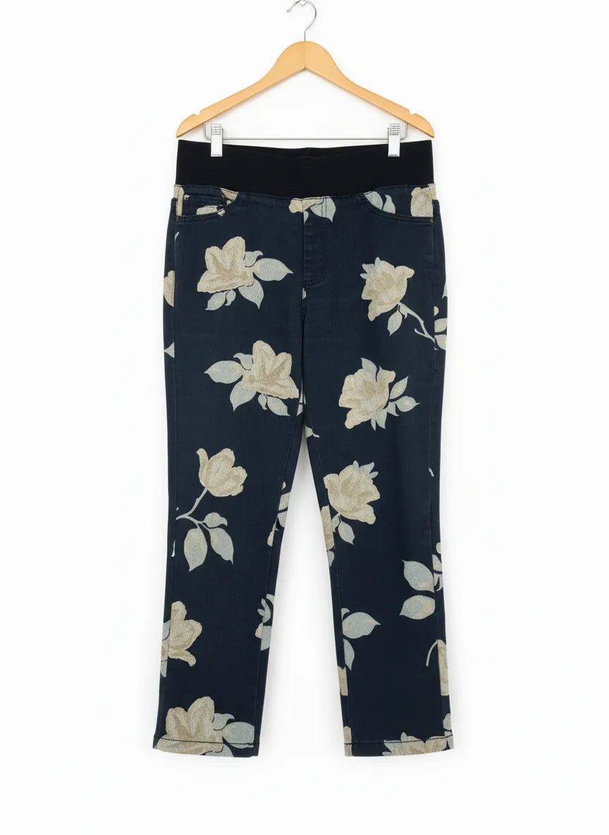 Freequent leggings med blommönster