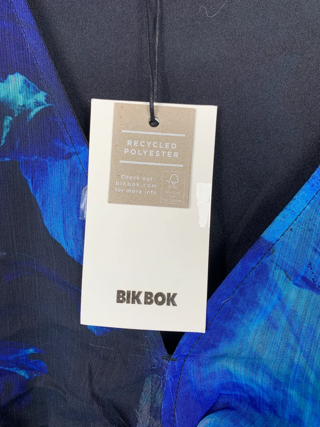 Bikbok BT Adore You Blå Blommig Blus