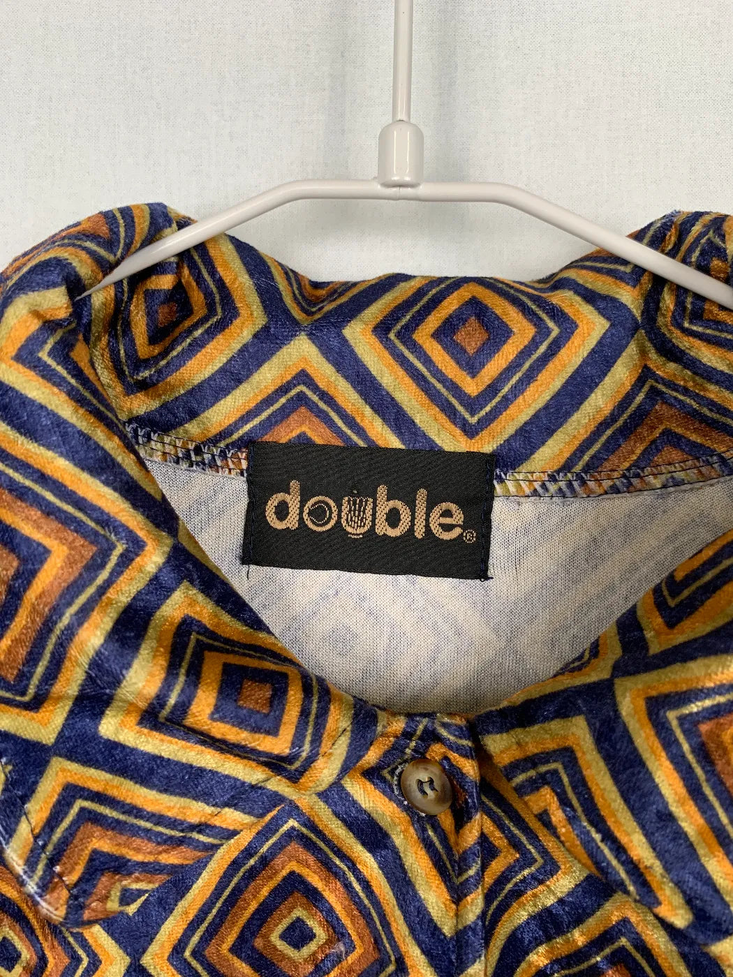 Double mönstrad långärmad skjorta
