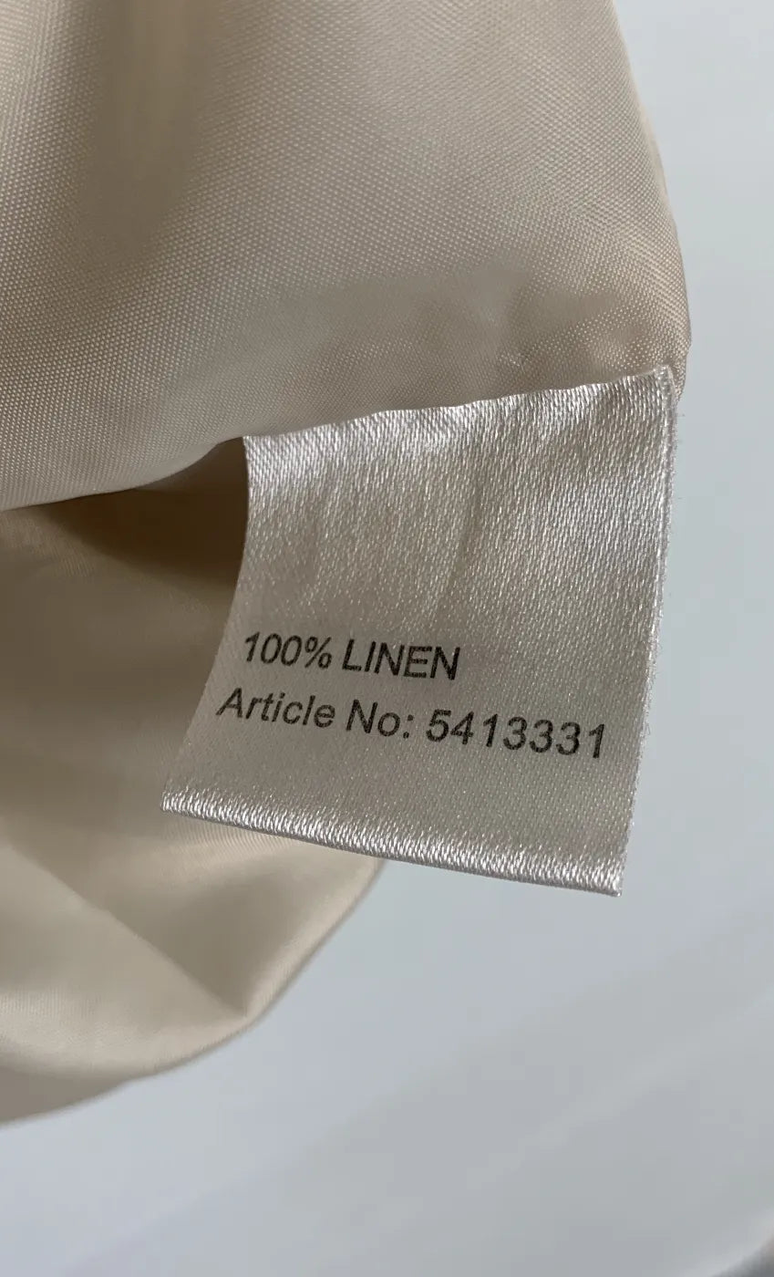 Isolde beige linneskjorta med knappar