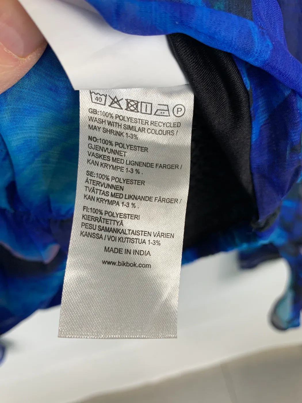 Bikbok BT Adore You Blå Blommig Blus