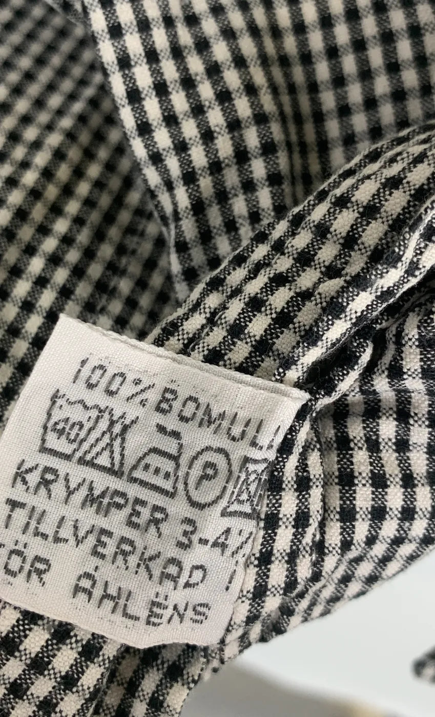Suzy rutmönstrad långärmad skjorta
