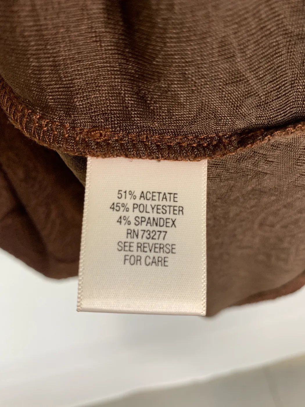 Croft & Barrow brun t-shirt med kort ärm och struktur
