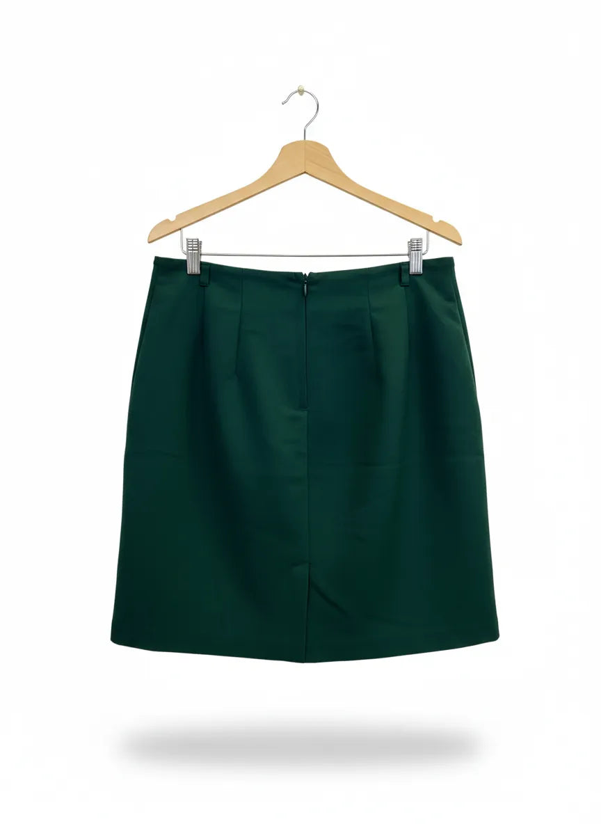 H&M mörkgrön minikjol