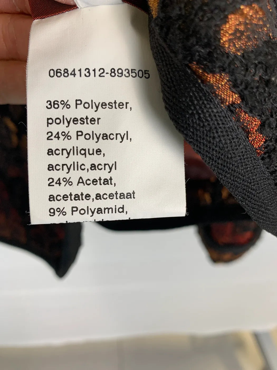 Texturerad jacka med blommönster för dam