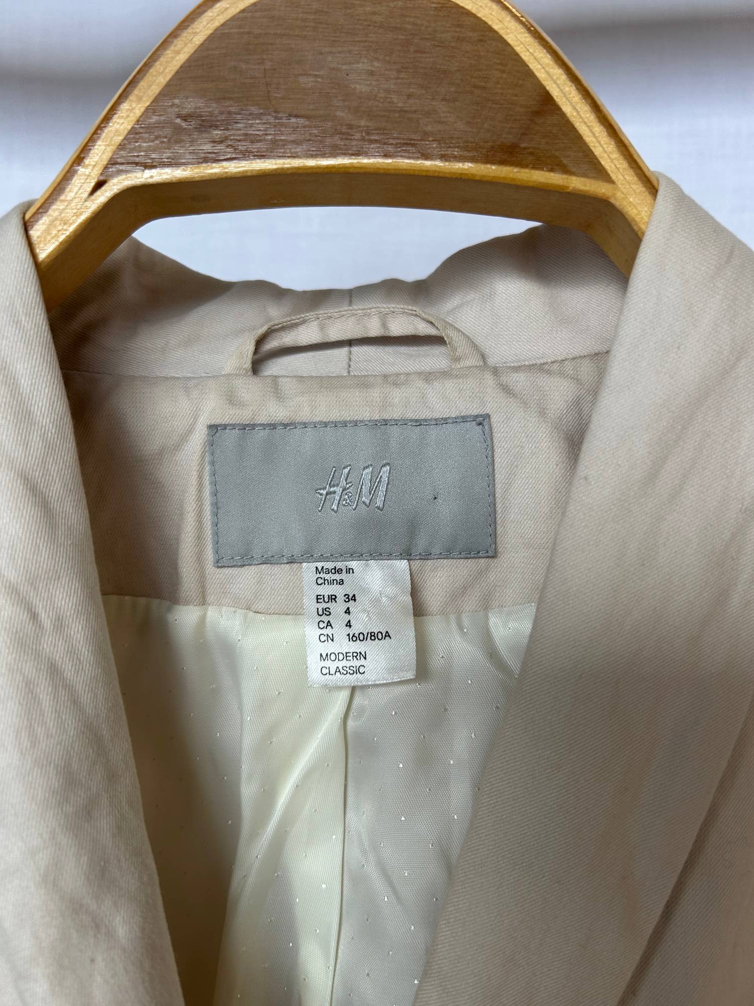 H&M Modern Classic beige kavaj