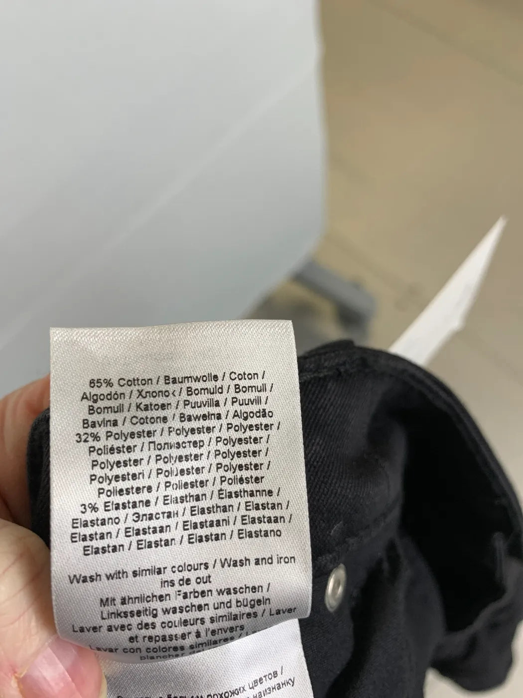 Zizzi svarta vardagsshorts