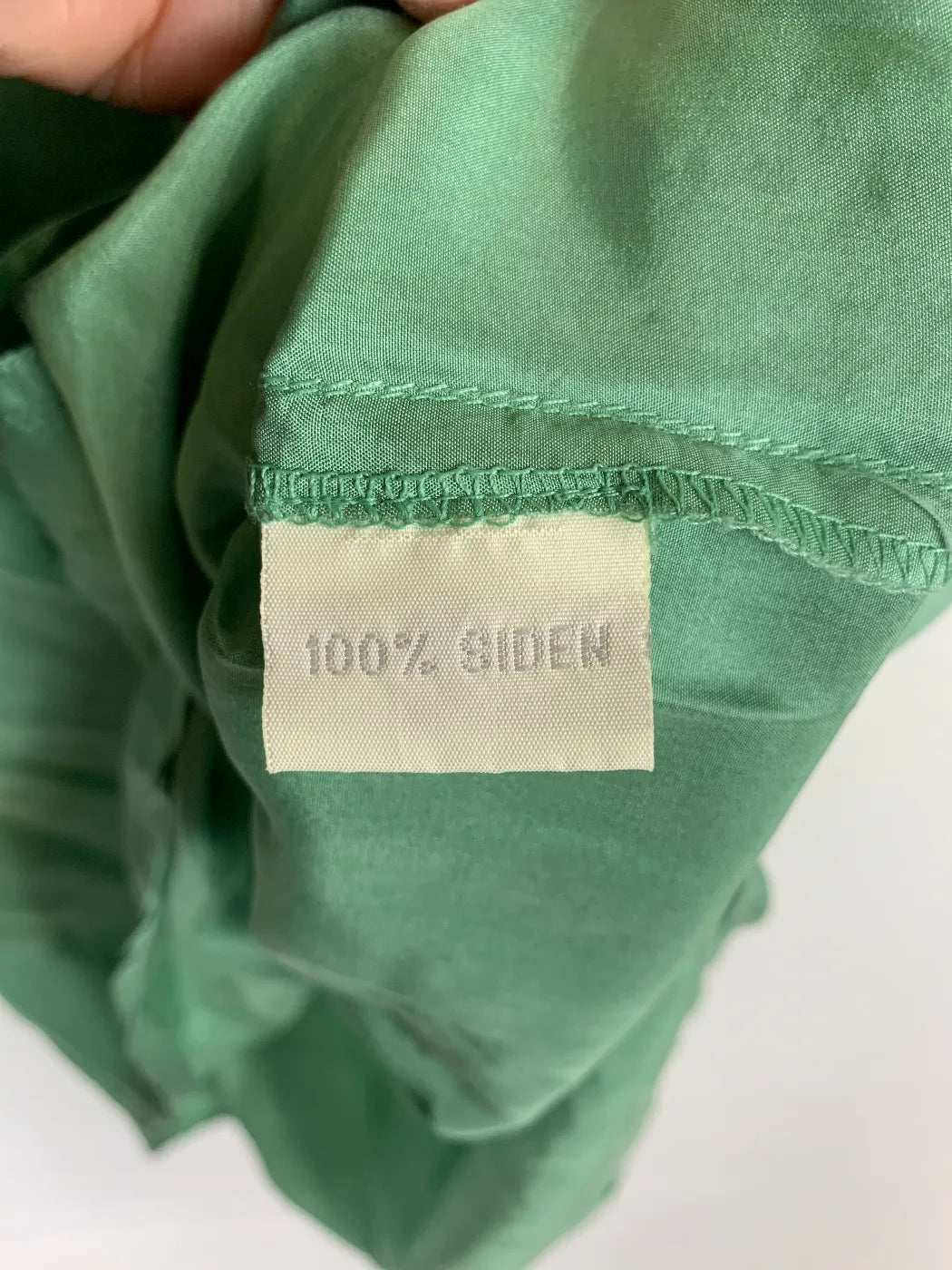 Pure Silk grön skjorta med kort ärm