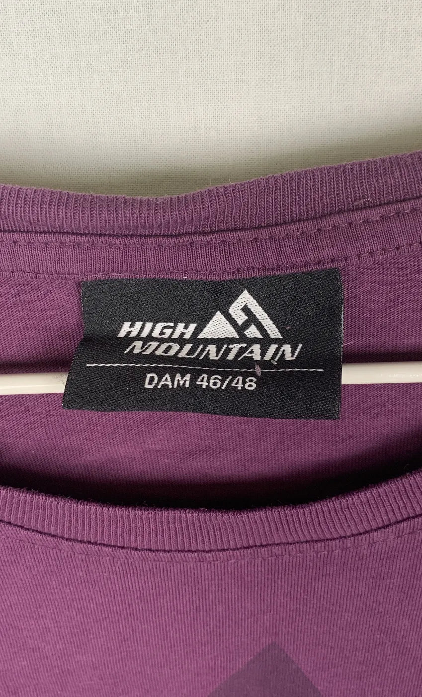 High Mountain lila t-shirt med kort ärm