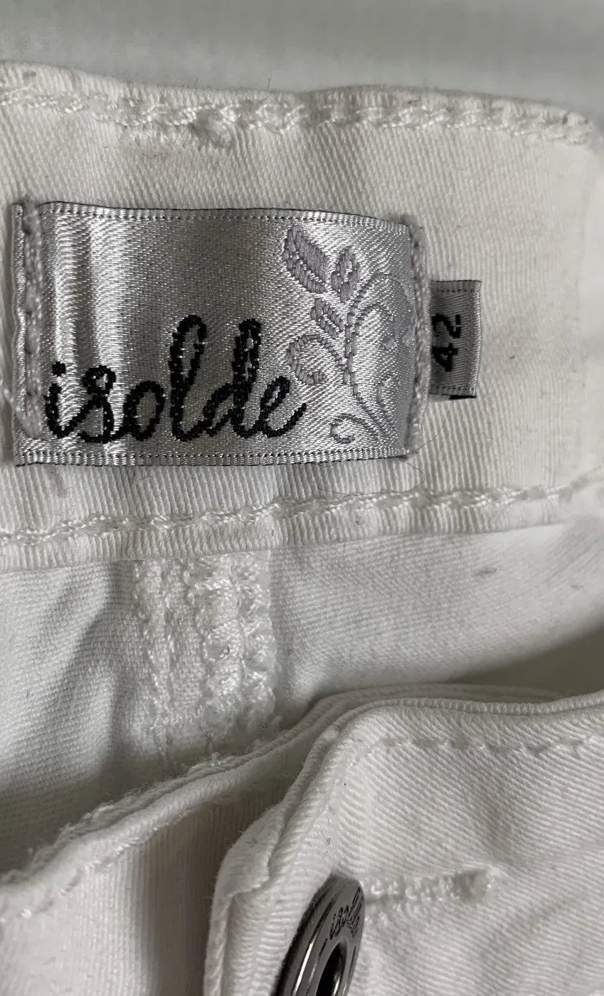 Isolde vita jeans med raka ben