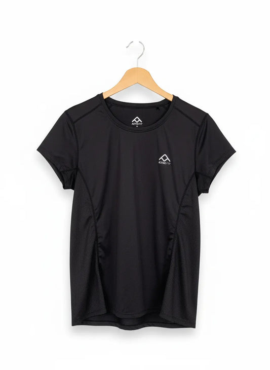 Active Fit svart kortärmad sporttopp XL