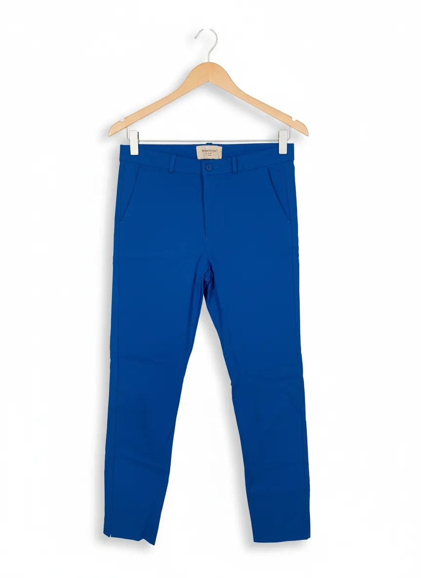 Freequent slim fit byxor i blått