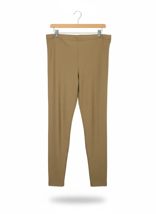 Ze-Ze Casual ribbade leggings i beige