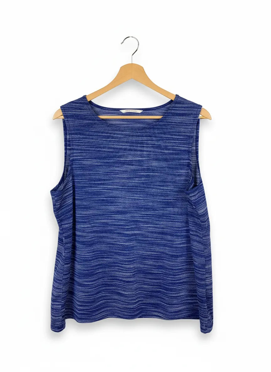 Lindex blå randig ärmlös topp