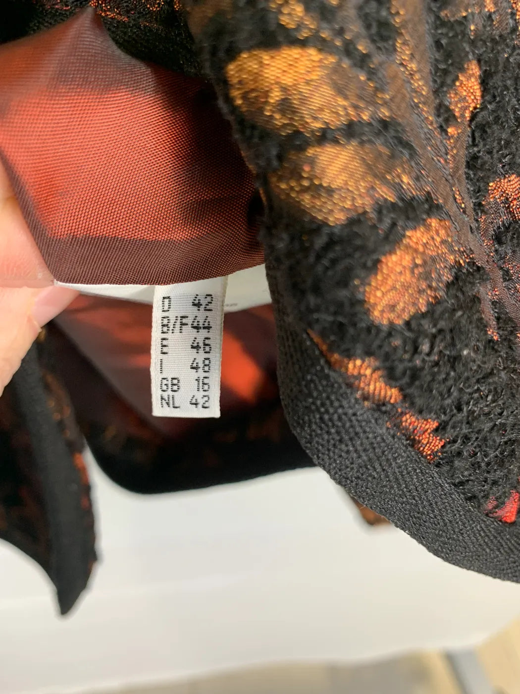 Texturerad jacka med blommönster för dam