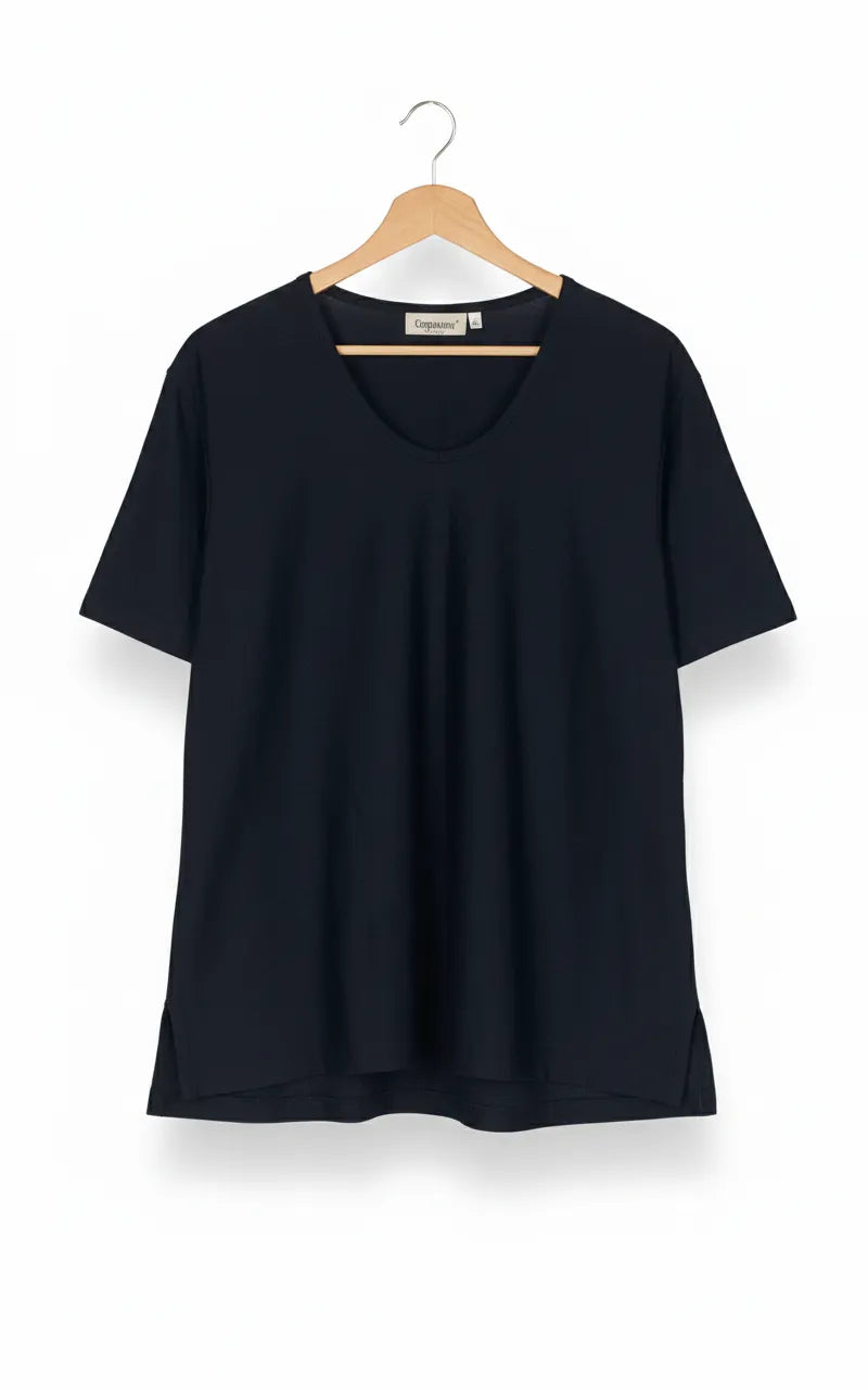 Cappuccini marinblå t-shirt med kort ärm