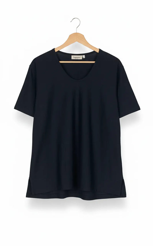 Cappuccini marinblå t-shirt med kort ärm